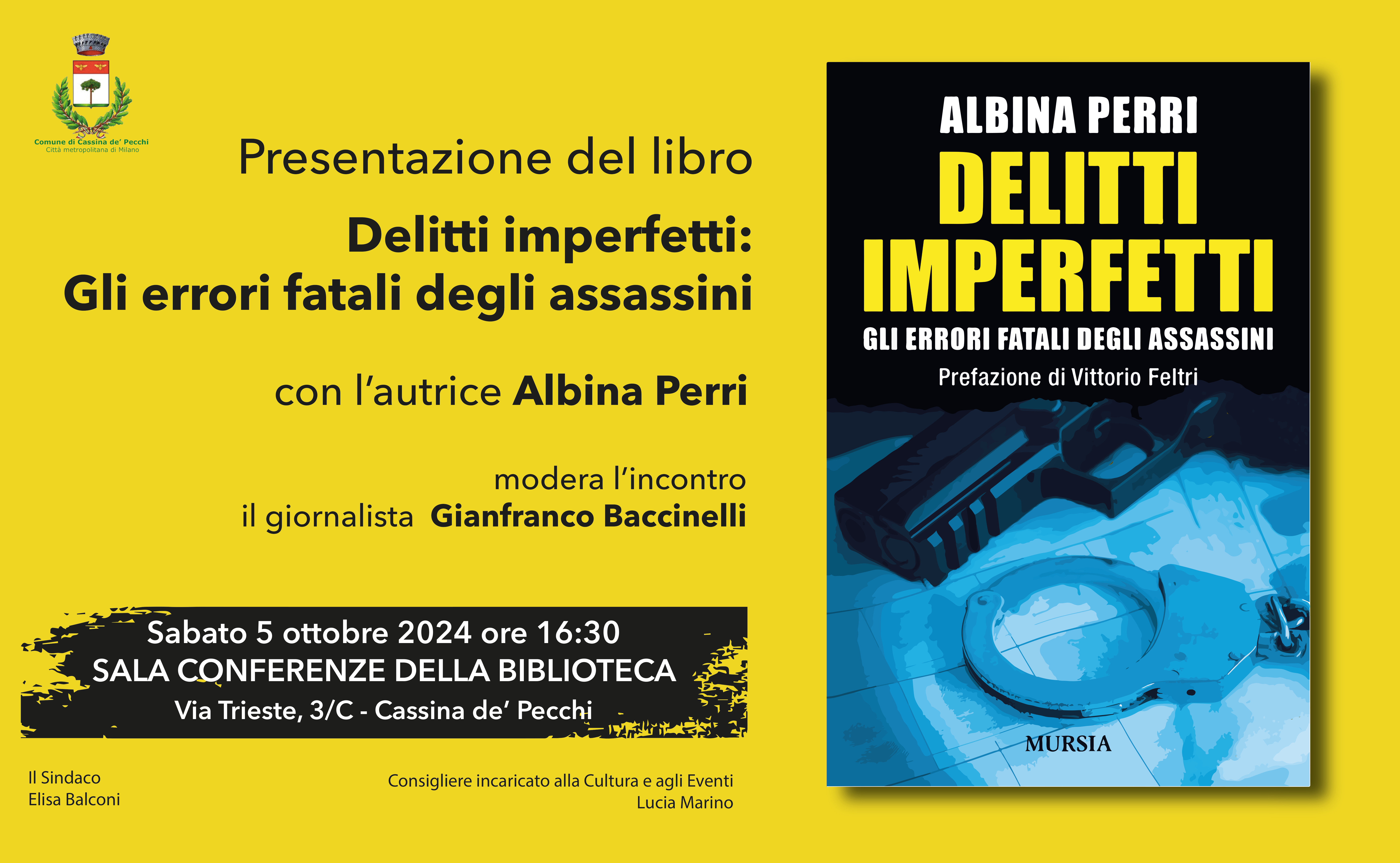 Biblioteca | Presentazione del libro "Delitti imperfetti"