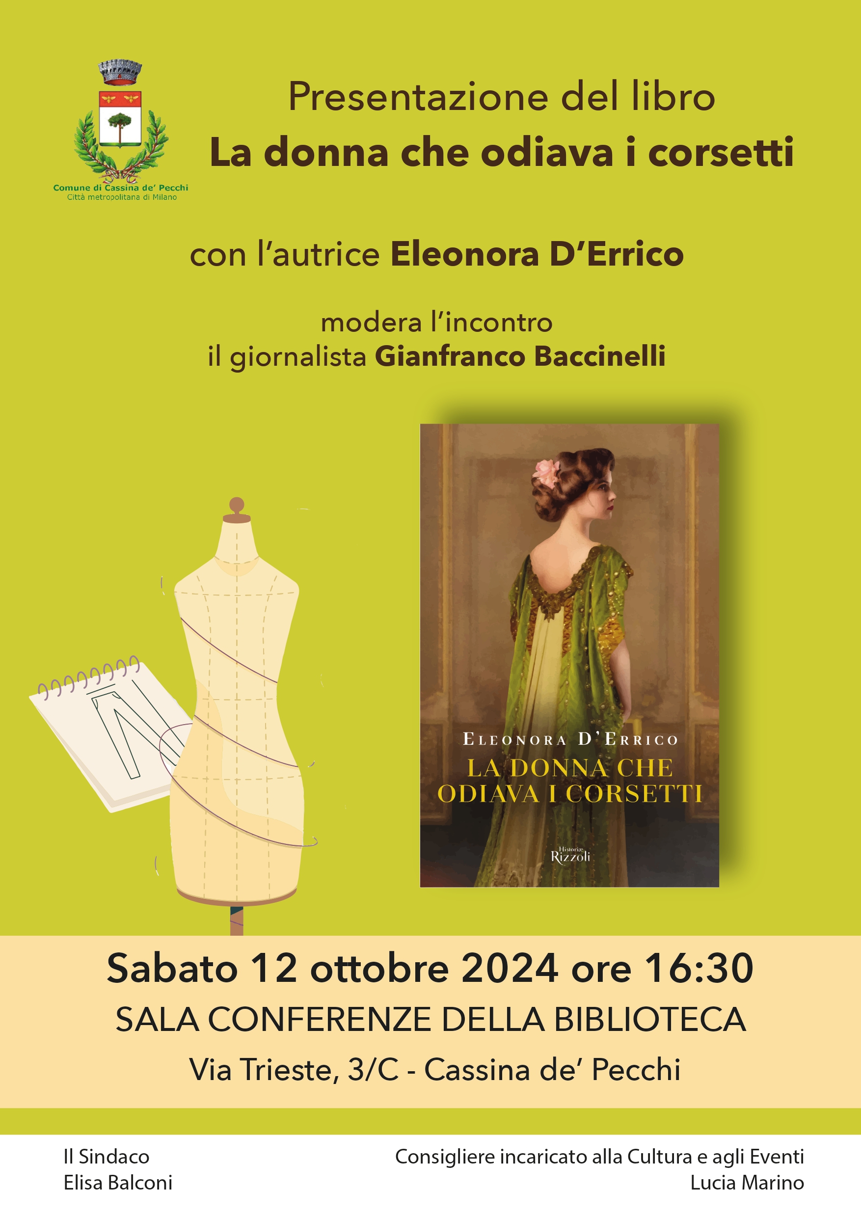 Biblioteca | Presentazione del libro "La donna che odiava i corsetti" 