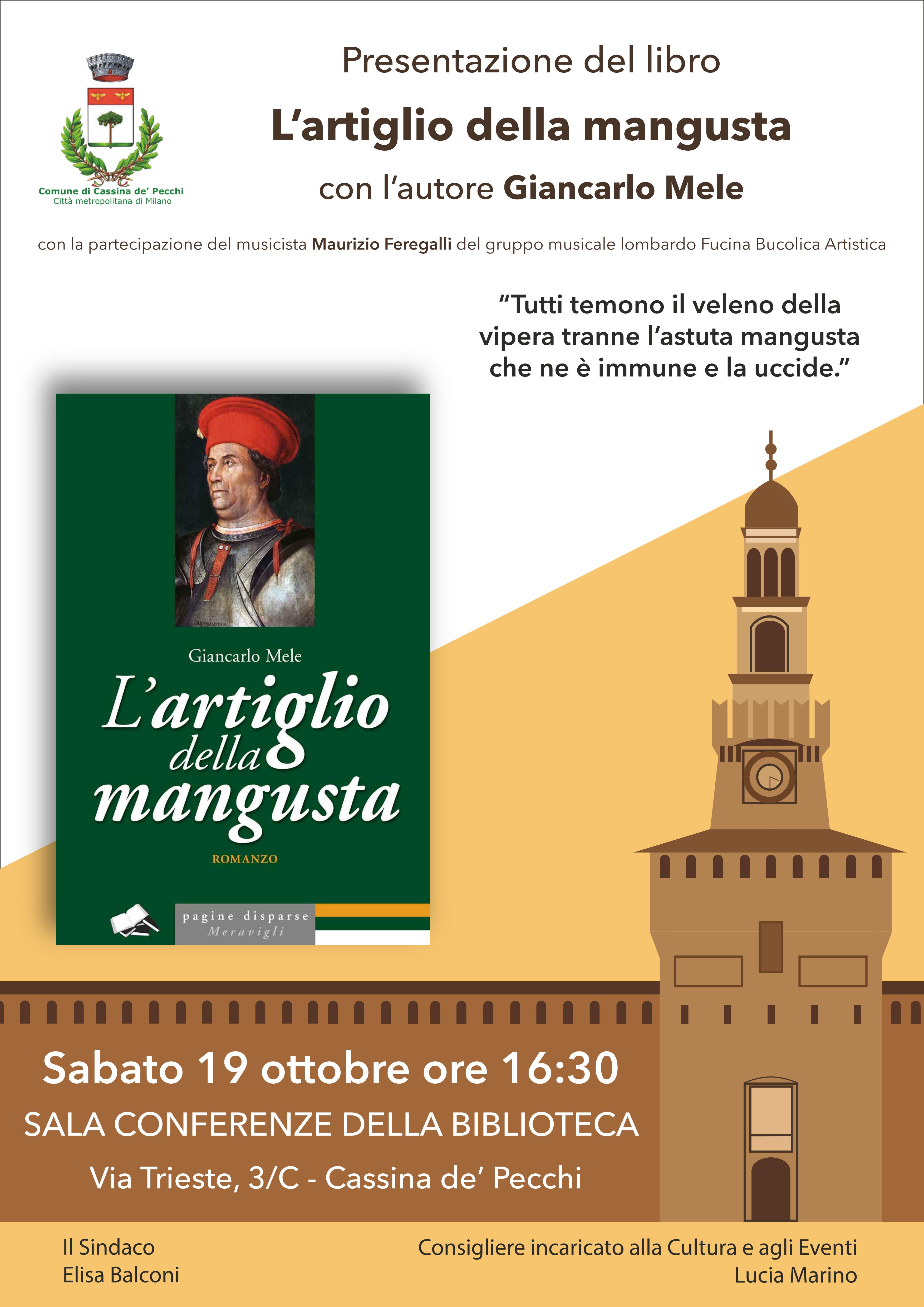 Biblioteca | Presentazione del libro "L'artiglio della mangusta"