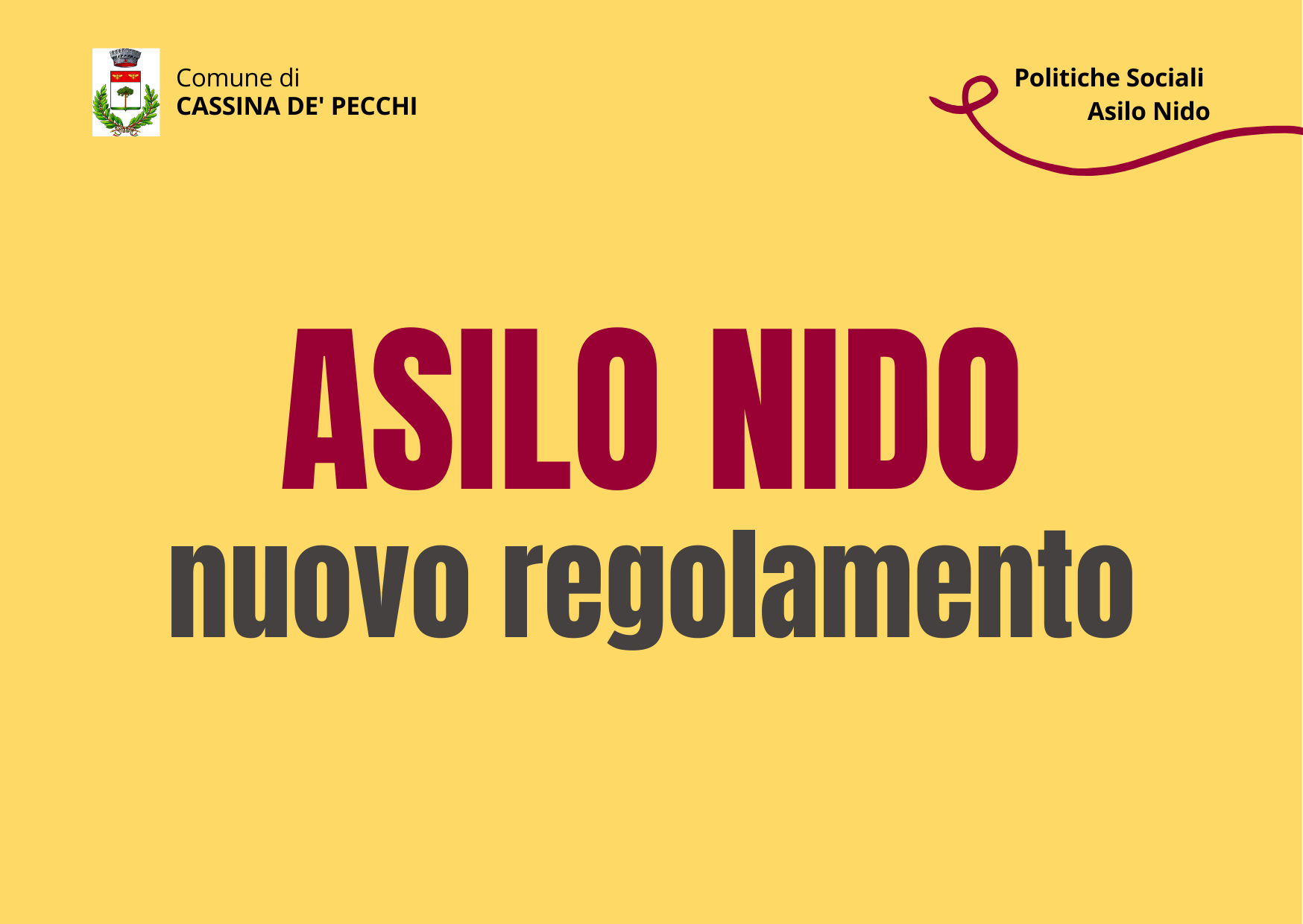 Nuovo regolamento Asilo Nido