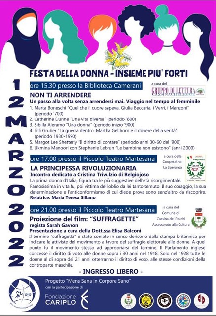 Insieme più forti, Giornata internazionale per la donna