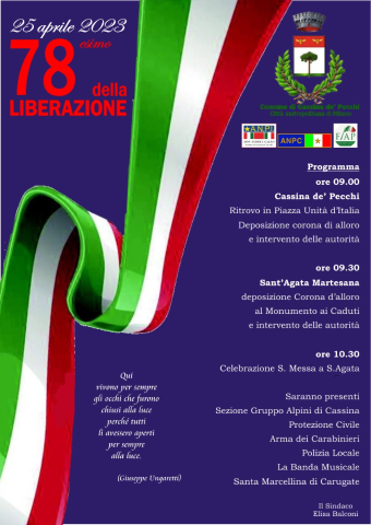 25 aprile 2023 | Anniversario della liberazione d'Italia