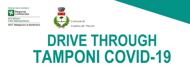 Drive through tamponi Covid a Cassina de' Pecchi